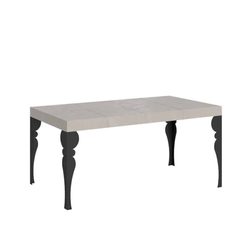 Tavolo allungabile 120/380x90 cm Paxon Premium cashmere gambe antracite