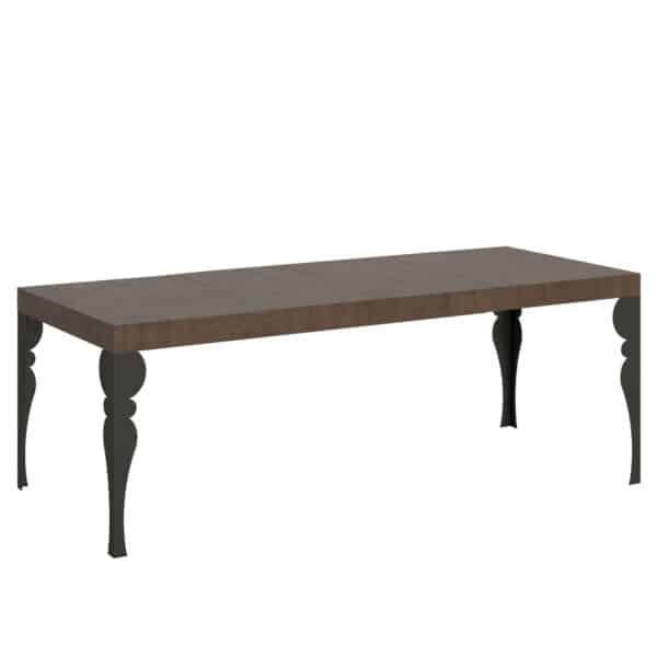 Tavolo allungabile 200/304x90 cm Paxon Premium noce gambe antracite