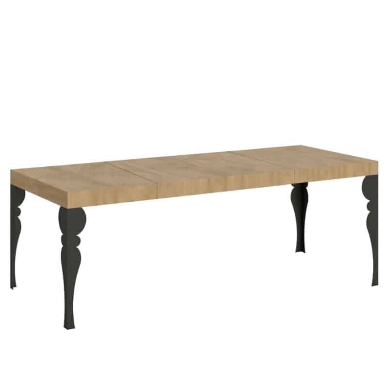 Tavolo allungabile 160/264x90 cm Paxon Premium quercia natura gambe antracite