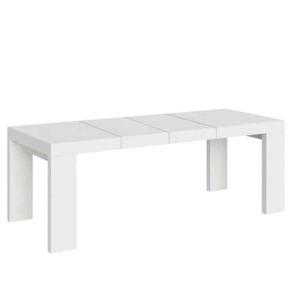 Tavolo allungabile 200/304x90 cm Roxell Premium bianco frassino