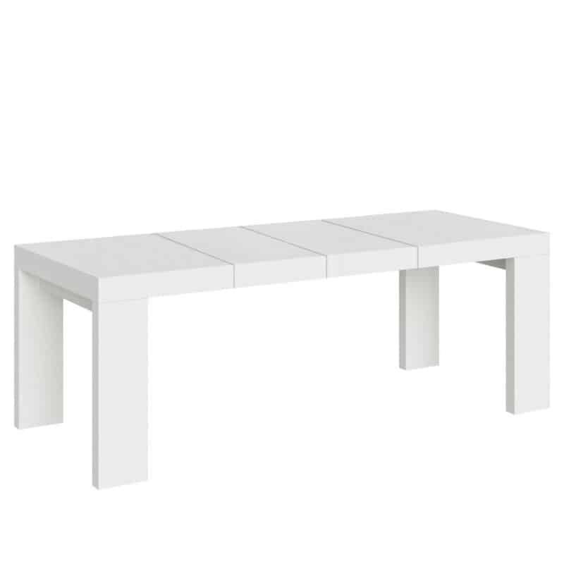 Tavolo allungabile 200/460x90 cm Roxell Premium bianco frassino