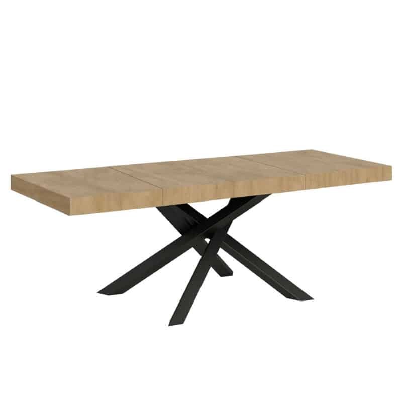 Tavolo allungabile 200/460x90 cm Volantis Premium quercia natura gambe antracite