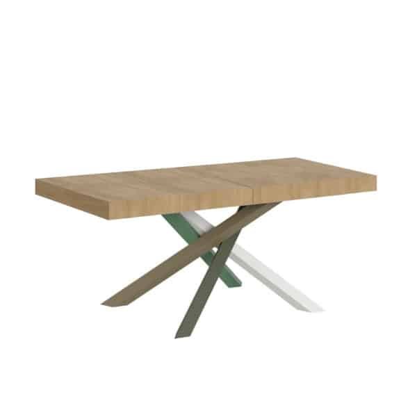 Tavolo allungabile 140/244x90 cm Volantis Premium quercia natura gambe multicolore 4/A
