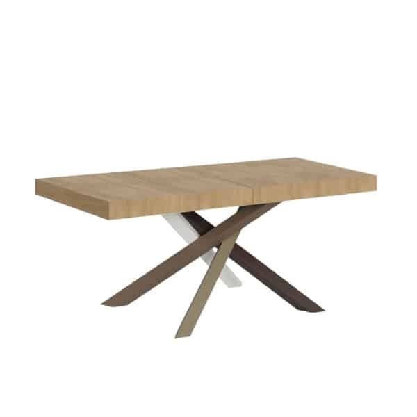 Tavolo allungabile 140/400x90 cm Volantis Premium quercia natura gambe multicolore 4/C