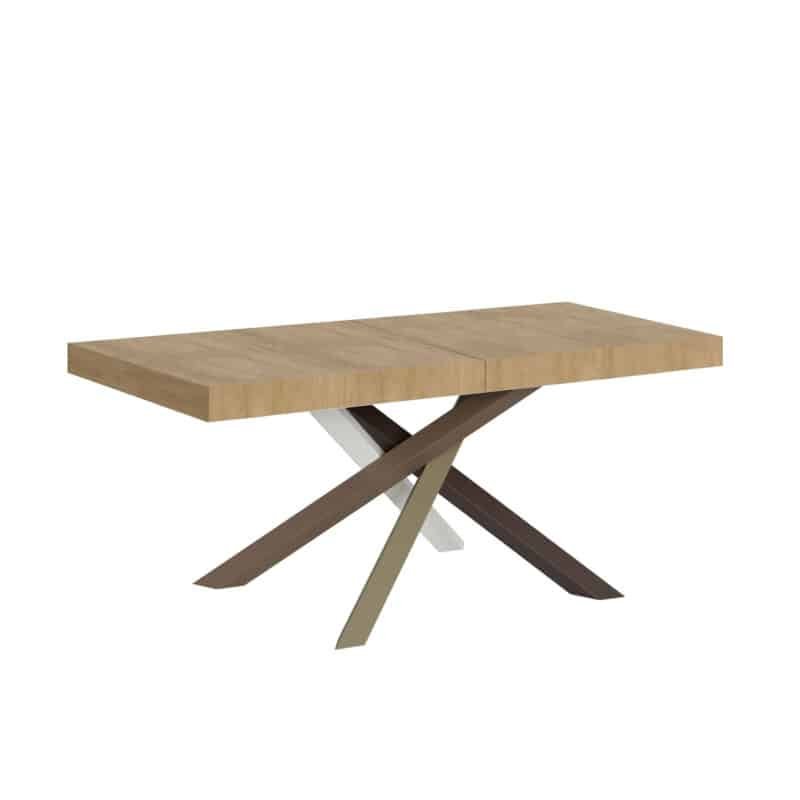 Tavolo allungabile 120/224x90 cm Volantis Premium quercia natura gambe multicolore 4/C