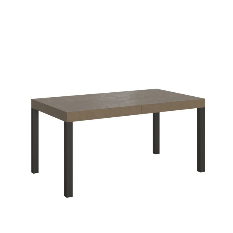 Tavolo allungabile 160/264x90 cm Everyday Premium tortora gambe antracite