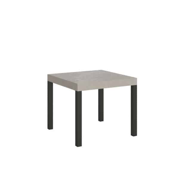 Tavolo allungabile 90/246x90 cm Everyday cashmere gambe antracite