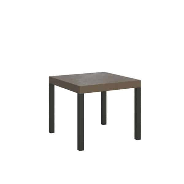 Tavolo allungabile 90/246x90 cm Everyday tortora gambe antracite