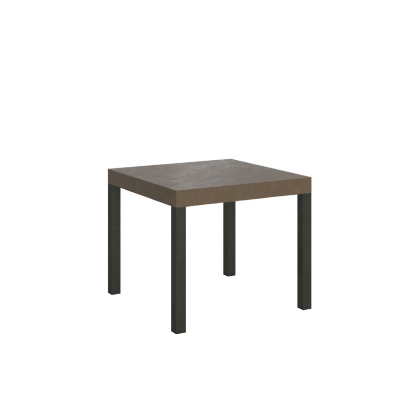 Tavolo allungabile 90/246x90 cm Everyday tortora gambe antracite