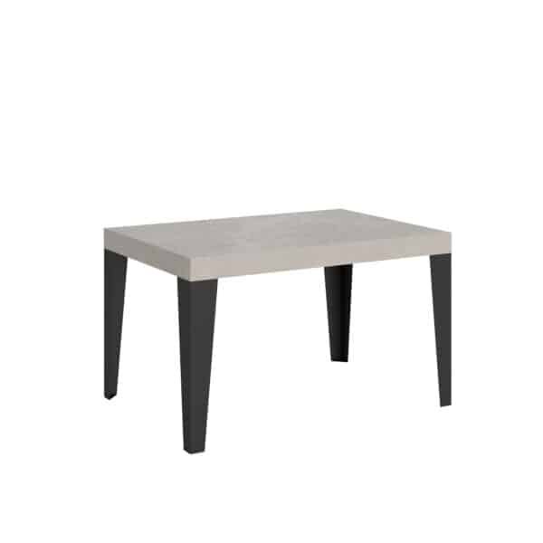 Tavolo allungabile 140/400x90 cm Flame cashmere gambe antracite