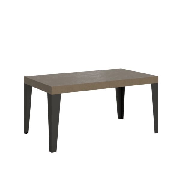 Tavolo allungabile 160/420x90 cm Flame Premium tortora gambe antracite
