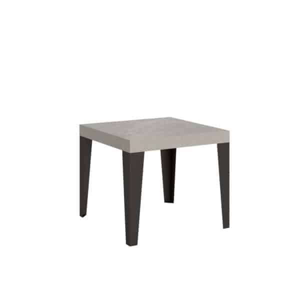 Tavolo allungabile 90/246x90 cm Flame cashmere gambe antracite