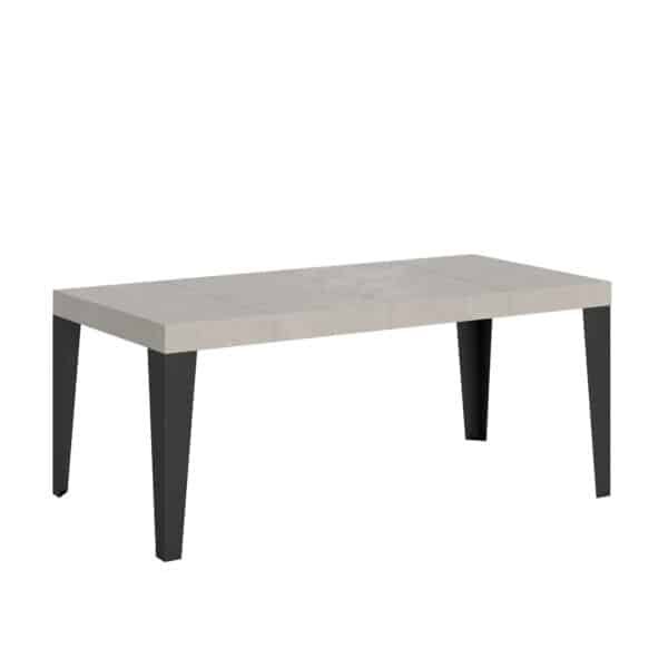 Tavolo allungabile 140/400x90 cm Flame Premium cashmere gambe antracite
