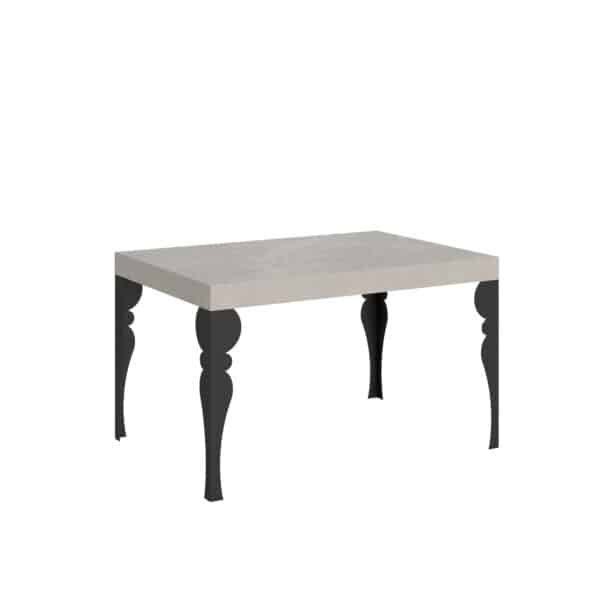 Tavolo allungabile 120/380x90 cm Paxon cashmere gambe antracite