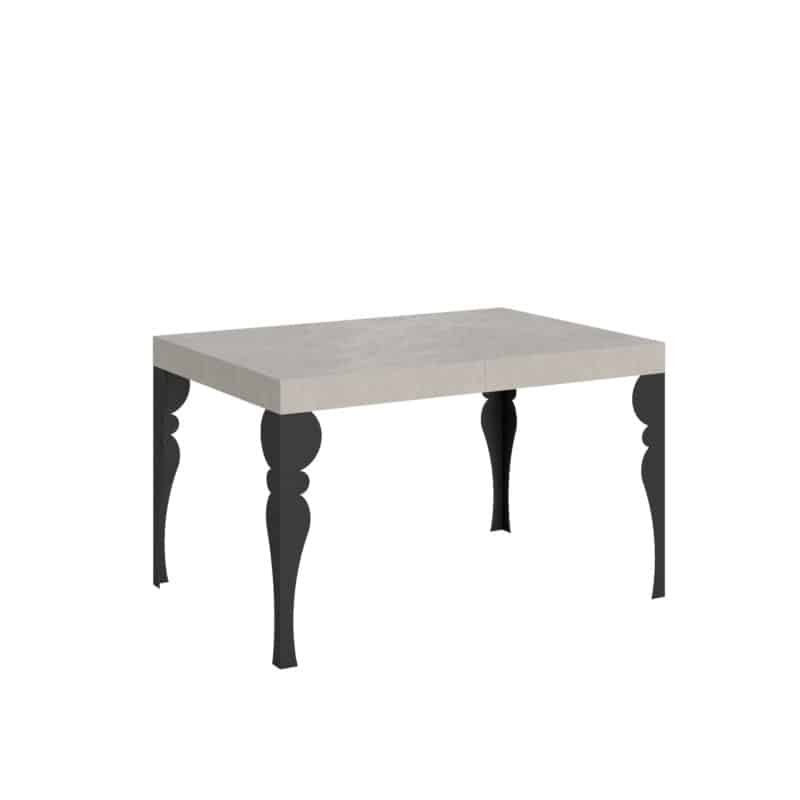 Tavolo allungabile 140/400x90 cm Paxon cashmere gambe antracite