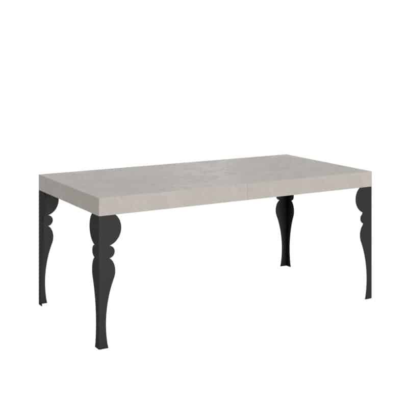 Tavolo allungabile 200/304x90 cm Paxon Premium cashmere gambe antracite