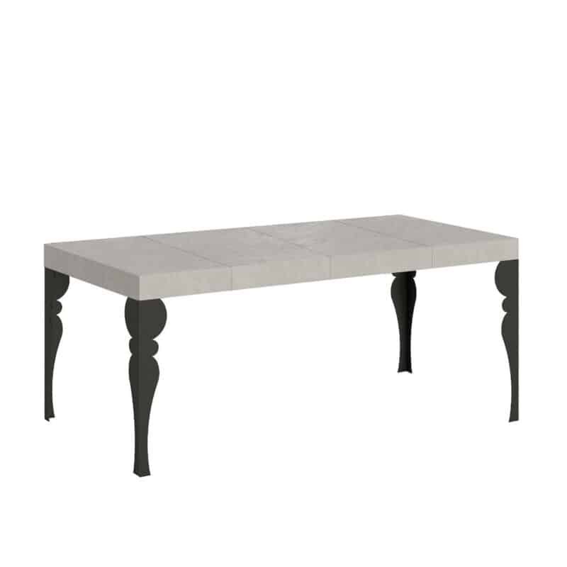 Tavolo allungabile 90/246x90 cm Paxon Premium cashmere gambe antracite