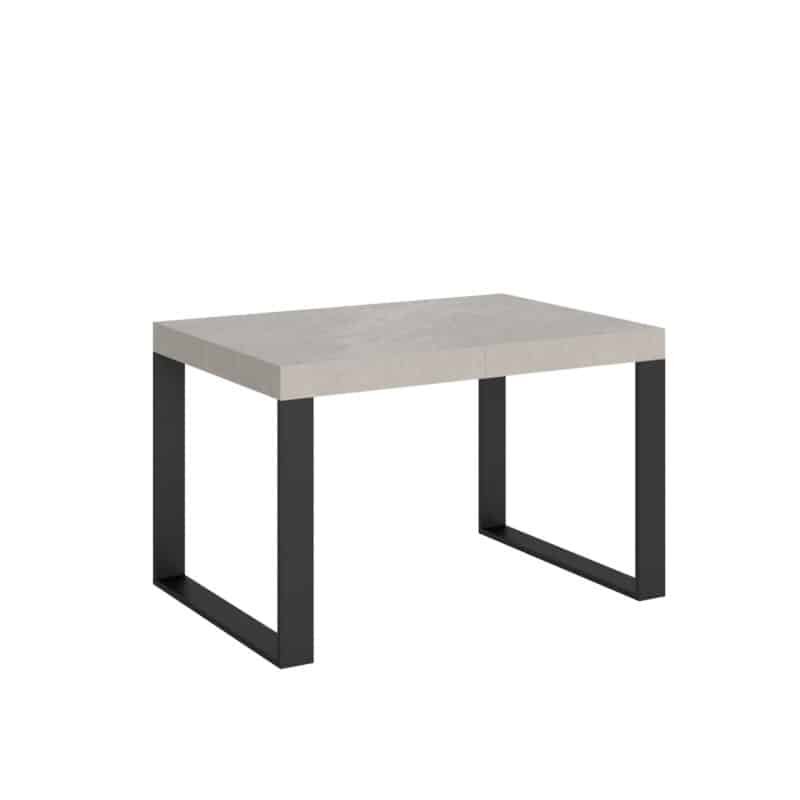 Tavolo allungabile 140/244x90 cm Tecno cashmere gambe antracite
