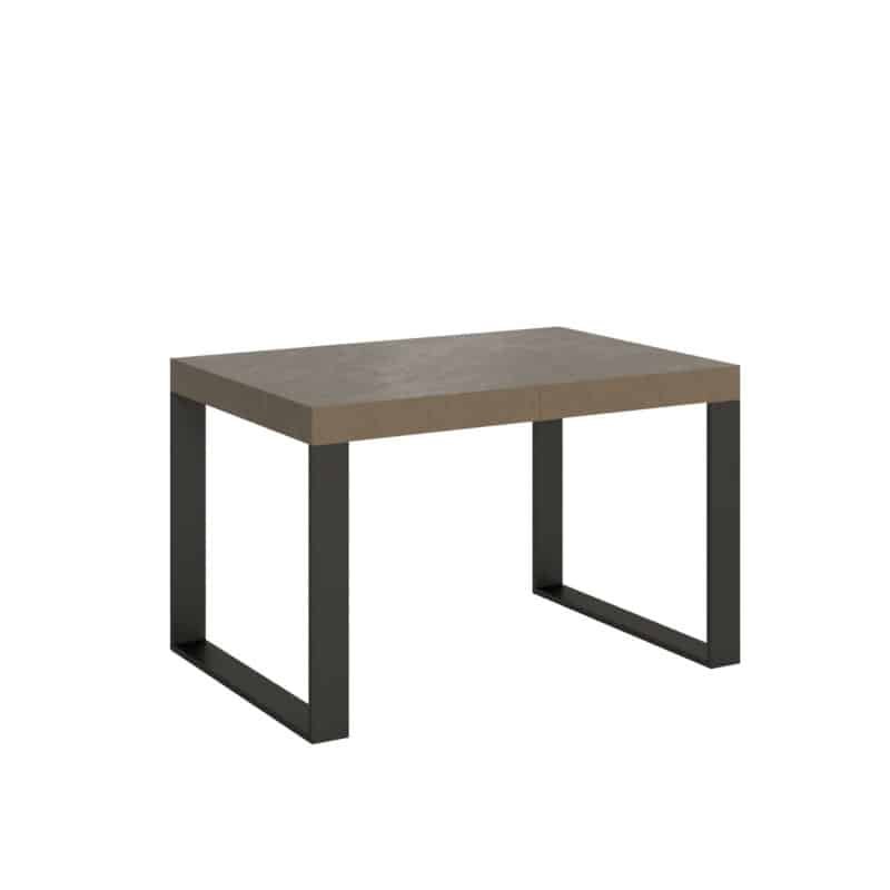 Tavolo allungabile 140/244x90 cm Tecno tortora gambe antracite