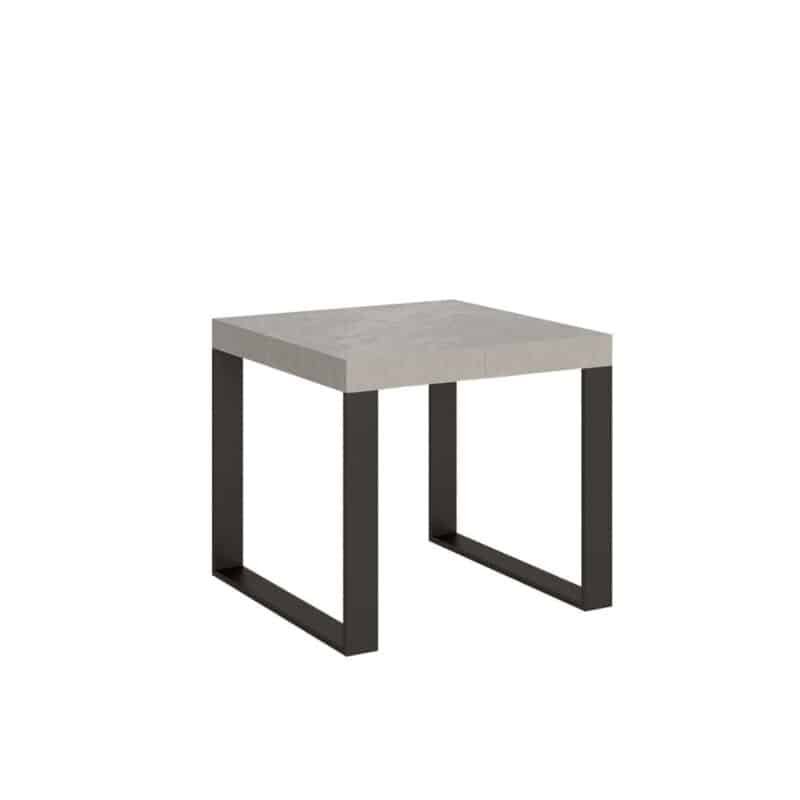 Tavolo allungabile 90/246x90 cm Tecno cashmere gambe antracite