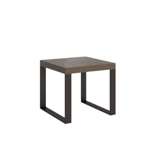 Tavolo allungabile 90/246x90 cm Tecno tortora gambe antracite