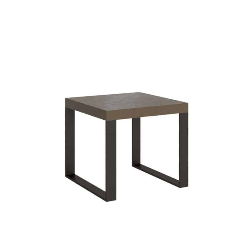 Tavolo allungabile 90/246x90 cm Tecno tortora gambe antracite