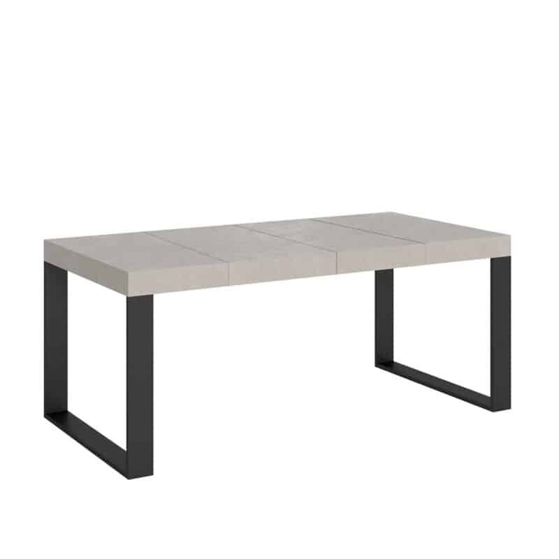 Tavolo allungabile 140/244x90 cm Tecno Premium cashmere gambe antracite