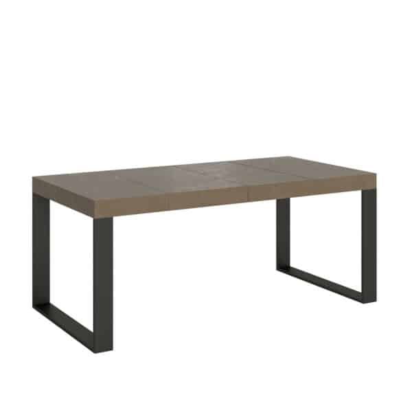 Tavolo allungabile 120/380x90 cm Tecno Premium tortora gambe antracite