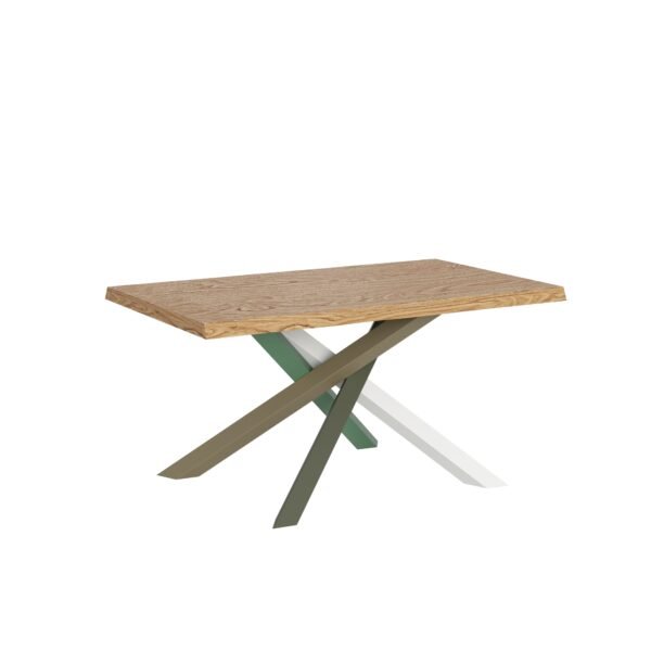 Tavolo allungabile 160/260x90 cm Versalux rovere scortecciato gambe multicolore 4/A