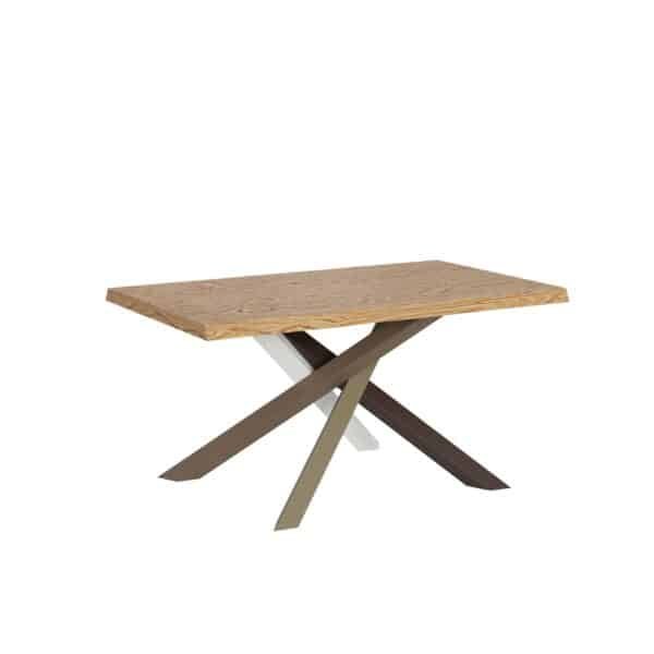 Tavolo fisso 140x90 cm Versalux rovere scortecciato gambe multicolore 4/C