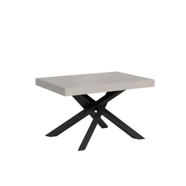 Tavolo allungabile 140/244x90 cm Volantis cashmere gambe antracite