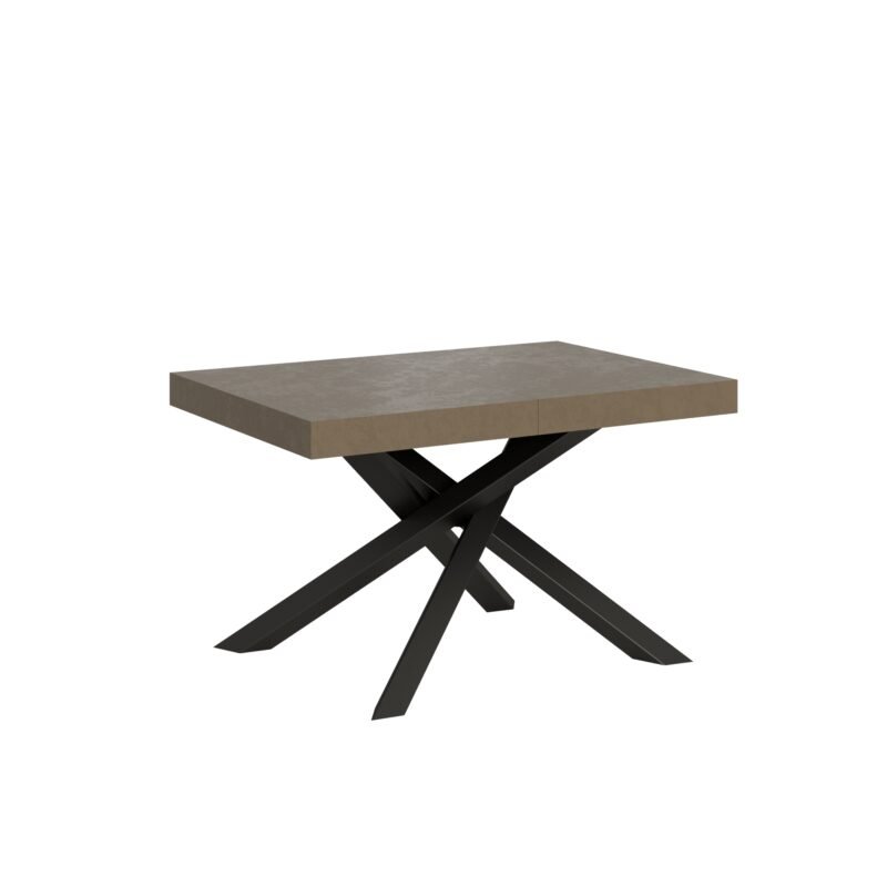 Tavolo allungabile 140/244x90 cm Volantis tortora gambe antracite