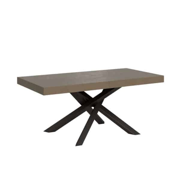 Tavolo allungabile 200/460x90 cm Volantis tortora gambe antracite