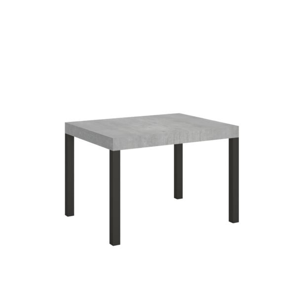 Tavolo allungabile 110/194x70 cm Everyday cemento gambe antracite