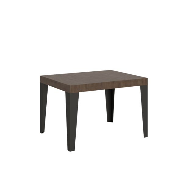 Tavolo allungabile 110/194x70 cm Flame noce gambe antracite