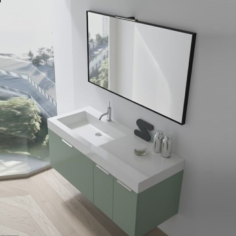 Mobile Bagno Sospeso Compab CITY B201 - L.120 cm Design Moderno