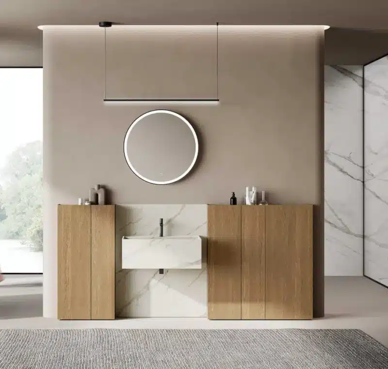 Mobile Bagno Lavabo Monolite Baxar Wally - Design Italiano