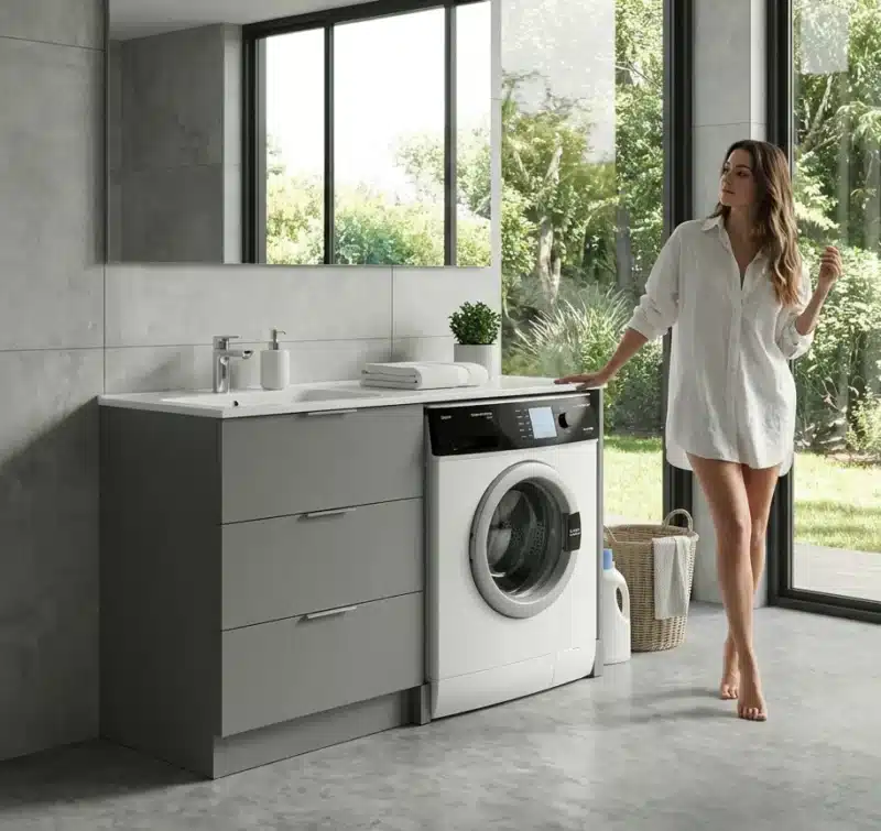 Mobile Coprilavatrice con Lavabo Integrato LAB60 | Compab