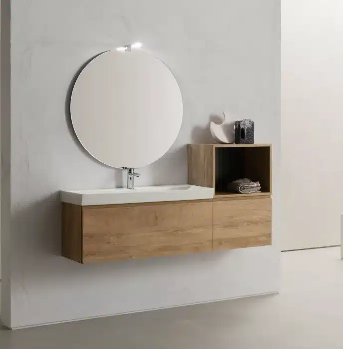 Compab BG008 Mobile Bagno - Lavabo Console in Ceramica 146 cm