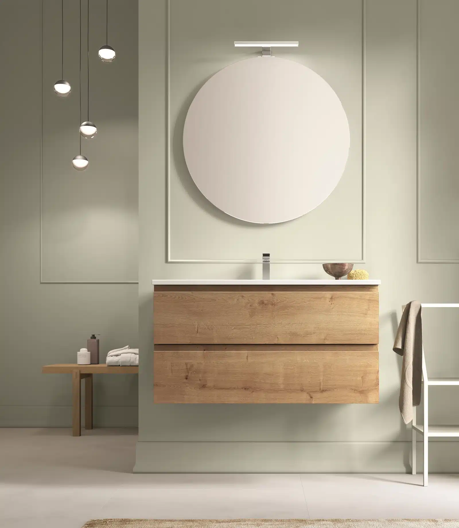Arcom e Interno77: Stile e Innovazione per il Tuo Bagno 1 Mobile bagno della collezione Minimal di Arcom