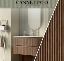 Mobile Bagno Cannettato Arcom Minimal: Quando il Design Incontra la Materia